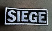 SIEGE band embroidered Iron on patch (Hardcore, Drop Dead, Napalm Death)