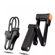Foldable Bike Password Lock, 4-Digit Combination Folding Chain Lock with Moun...