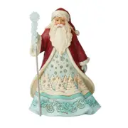 Jim Shore Heartwood Creek Winter Wonderland - Santa with Snowflakes
