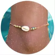 Fashion Women Boho Shell Evil Eye Anklet Charm Beaded Beach Ankle Bracelet New