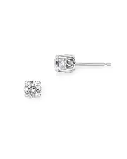 Diamond Stud Earrings in 14K White Gold, 0.50 ct. t. w.