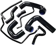 Turbo Hose Pipe Silicone Turbo Boost Hose Kit fit for SAAB 93 03-07, 9 Pieces Car Pressure Lines & Hoses