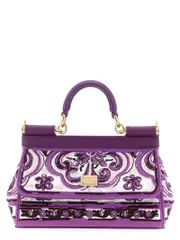 [Dolce & Gabbana] Dolce & Gabbana-Sicily Borse A Mano Viola-Donna OS