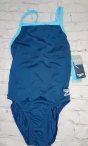 Speedo Girls' Swimsuit One Piece Endurance+ Flyback Solid Youth Team Colors, 10