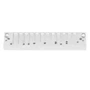 Harmonica Comb Part 12Hole Chromatic Scale Comb Frosted Silver Lightweight F FAD