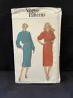 Vogue Patterns 7477 Size 14 Dress And Belt Sewing Pattern