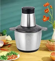 Large Multi-Function Capacity Food Processor, 2L Household Electric Meat Grinder Portable Electric Meat Grinder for Meat/Fish/Vegetable/Baby Food,2L