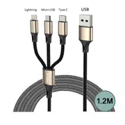 Sansai 3-in-1 Charging Cable 1.2m Micro USB Connector