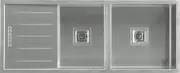 Hafele Squareline Sink G3 1&3/4 Bowl and Drainer