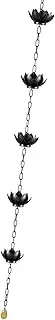 Lotus Rain Chain Gutter Chain Hangs 4.3 Feet, Replacement Downhill Tip Waterproof for Wastewater, House, House