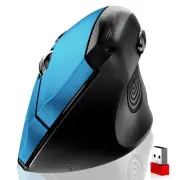 memzuoix Ergonomic Mouse Wireless Mouse, 2.4G Large Vertical Mouse Optical Cordl