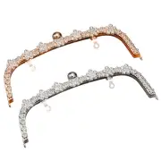 Metal Purse Frames 9" 2Pcs Kiss Lock Clasp Frame