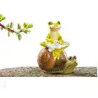 Green Frog Statue Resin Frog Ornaments Frog Flower Pot Decoration Living Room