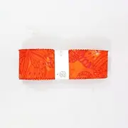 [Fabric Freedom] 20pcs 2.16'' by 43" Melody Butterfly & Plain Orange Batik Quilting Cotton Fabric Strips Jelly Rolls for Crafts, DIY Sewing, Patchwork 100% Cotton Precut