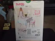 Burda 6823 Patchwork Tablecloth, Pillow & Placemat Sewing Pattern