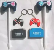 New Nintendo Gameboy Erasers, Key Chains & Pen Warmers: Raymond Geddes Brand