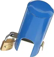 MERRYHAPY 1 Set Anti-Theft Lock Gate Lock Pad Meter Sticker Garden Hose Connector Commercial Pipe Hangers Water Retractable Pocket Security Sink Off Blue Wrought Iron