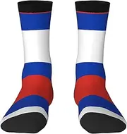 [EdWal] Soft Russian flag print Moisture Wicking Socks Sports Socks for Men and Women Warm thermal Boot Hiking Socks