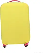 [LIGIGWASH] Elastic Suitcase Cover Protector for Trolley Cases Yellow High Elasticity Dirt Scratch Resistant Easy Access to Handles Travel Accessory
