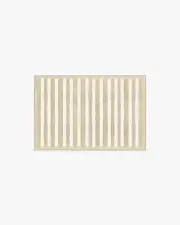60' x 90' | Machine Washable Runner Rug | Kid & Pet Friendly | Indoor Rug | Elin Stripe Latte Cream Rug by goop | Ruggable