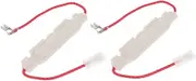 CONGARTENO 2pcs Microwave Oven Insurance Microwave Part Replacement Small Microwave Accessories Home Appliance Part Microwave Supply Fuse White