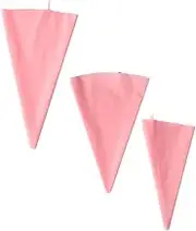 GREENADSCAPE Pastry Bag Silicone Cream 3 Pack Reusable Baking Piping Bags for Cake Cookie Cheese Dessert Decorations