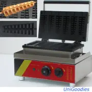 Waffle Machine Maker Lolly Hot Dog 6 Pieces For Restaurant Coffee Donut Bar Shop