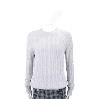 在飛比找Yahoo奇摩購物中心優惠-Andre Maurice 喀什米爾麻花織紋灰色羊毛衫