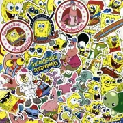 100 Piece SpongeBob Phone Laptop Water Bottle Decal Sticker Pack