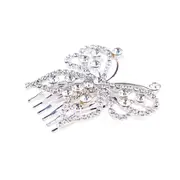 2PC Silver Hollow Out Butterfly Hair Comb Hair Accessory