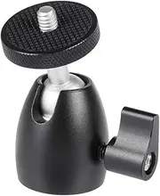 Kayulin Mini Ball Head with 1/4 inch Screw for Monopod Tripod Light Stand