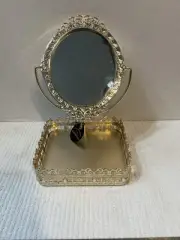 Bath & Body Works Bridgerton Tilting Mirror Vanity Tray NEW See Pictures