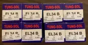 Factory Platinum Matched Octet Tung Sol EL34B / EL34 tubes, Brand New in Box !