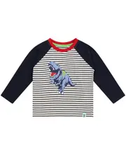 Lilly and Sid Dino Raglan Top
