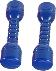JOINPAYA 2Pcs Ergonomic Plastic Dumbbells for Exercise Hand Weights for Morning Fitness Routine Safe and Comfortable Grip for Strength Training and Coordination
