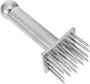 MUCKLILY 1Pc Meat Tenderizer Tool for Household Cooking Ergonomic Design for Easy Storage Improves Texture Taste of Pork Beef Chicken Quick Cleanup