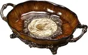 European Retro Fruit Bowl - Creative Home Decorative Dry Fruit Tray，Decorative Dessert Display Plate for Living Room Coffee Table Snack Plate