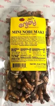 Enjoy Mini Nori Maki 4 oz JAPANESE STYLE RICE CRACKERS (1 bag)