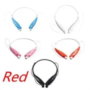 Wireless Bluetooth HandFree Sport Stereo Headset headphone for Samsung iPhone LG - Red