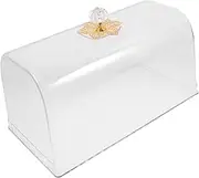 ZUNOXAZ Clear Cake Dome Cover Rectangular Food Protector for Cake Stand and Reusable Kitchen Food Cover for Parties and Events Prevents Contamination and Enhances Display