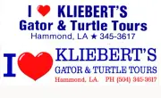 vintage KLIEBERT'S Gator & Turtle tours set of 2 bumper stickers Louisiana