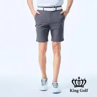 在飛比找momo購物網優惠-【KING GOLF】實體同步款-男款圖騰LOGO印圖剪裁彈