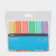 6 Pack Highlighters - Pastel