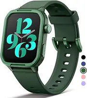 MgaoLo Kids Smart Watch,Fitness Tracker with Heart Rate Sleep Monitor for Boys Girls,Waterproof Activity Tracker Pedometer Step Counter for Android iPhone (Used Without app/Phone) (Green)