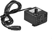 sourcing map 132 GPH (500L/H, 5W, 12-24V) Submersible Water Pump DC Plug for Pond, Fish Tank Fountain Water Pump Hydroponics with 4.9ft (1.5M) Power Cord
