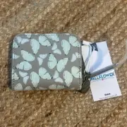 New with tags Wallflower Gray Butterfly Wallet Zip Around Small