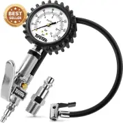 Tire Pressure Gauge Inflator 170 PSI Air Compressor Attachment Nozzle Air Chuck