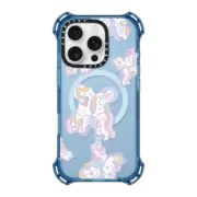 iPhone 16 Pro Bounce Case MagSafe Compatible Transparent Flying Butterflies