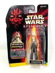 Star Wars Episode 1 Jar Jar Binks Action Figure with Comm Tech Chip Hasbro 1998