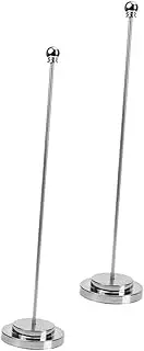 Veemoon 2Pcs Metal Flag Holder Stand with Base Desktop Flagpole for Small Flags for Office Conference Parties and Events